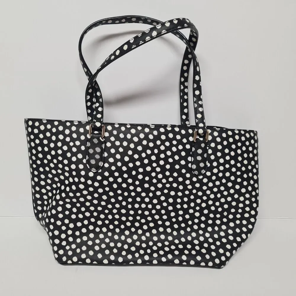 Kate Spade Dally Tote Purse Laurel Way Printed Polka Dot Handbag Casual Cute